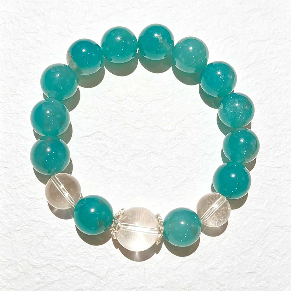 Clear Wave Amazonite Heart-Moistening Bracelet