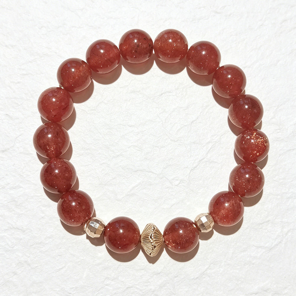 Crimson Cherry Burning Glory Peach Blossom Bracelet