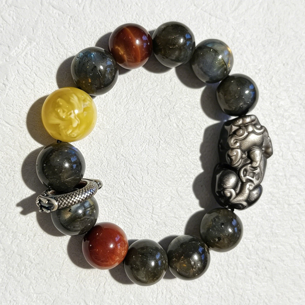 Abyss Moon Pixiu Wealth-Guarding Bracelet
